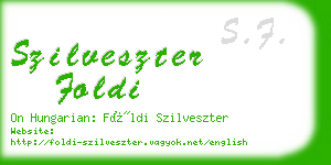 szilveszter foldi business card